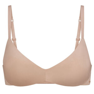 Skims Kim K Wireless Form PUSH-UP PLUNGE BRA in Mica Light Beige 30D